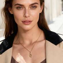 CLAU CRIS  Clau Cris Gold Plated Twisted Snake Necklace NL3450 - Gold - View 5