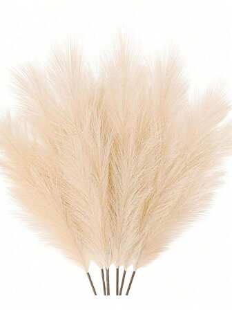 20 יחידות 55 ס"מ/21.65 אינץ' דשא קנים מלאכותי, גבעולי דשא ערבה מלאכותי, עיצוב מטבח בסגנון בוהו, עיצוב סלון, עיצוב מסיבת חתונה (בז'), צמחים מלאכותיים, חדר, שולחן כתיבה, עיצוב גן, קישוטי חדר, יום האהבה, יום הולדת, מתנת סיום לימודים