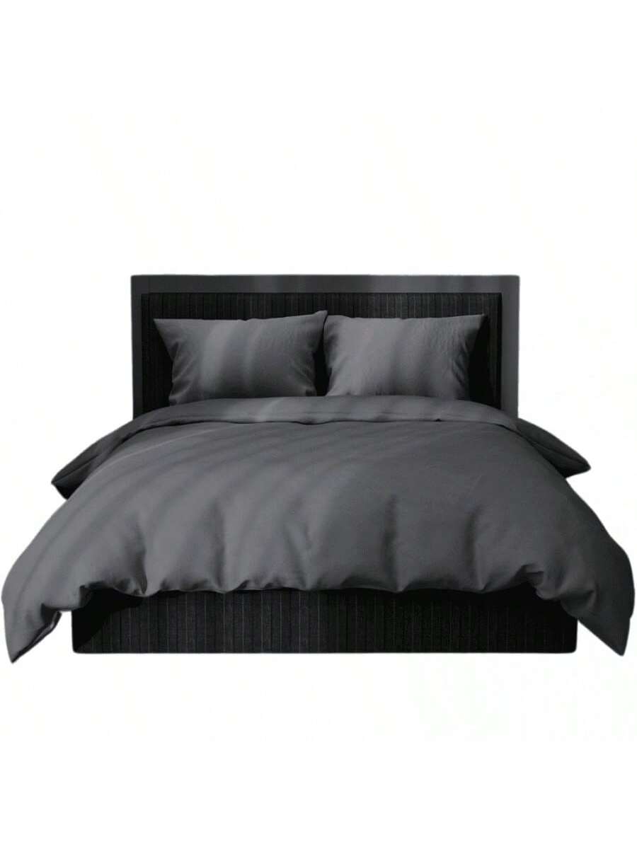Kit de funda nórdica monocromática GB Color Gris Oscuro de alta durabilidad de 220cm*220cm