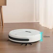 2-In-1 Robotic Vacuum Cleaner, Anti-Tangling Vacuuming, Automatic Charging, Suitable For Floor Cleaning, Pet Hair Cleaning, Paper Scraps And Trash Cleaning, Multi-Functional Robotic Vacuum Cleaner, Fast Charging. - White - View 10