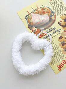 1件可爱毛绒爱心手链/腕带/手机壳/钥匙扣，多功能带垫，秋冬款 - 彩色 - 查看 4