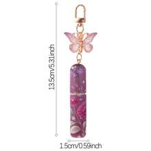 Cute Butterfly Scented Perfume Refillable Bottle, Perfume Bottle Bag Charm Keychain, 5ML Butterfly Girly Portable Travel Spray Bottle - 彩色 - 查看 7