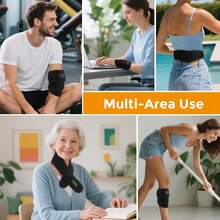 Wireless Neck Heating Massage Pad, Neck Massager With Heating Function, 3-Gear Heating Massage, Electric Neck Heating Pad To Relieve Pain, Heating Neck Brace With 660nm/850nm Red Light Therapy To Relieve Soreness And Stiffness, Vibrating Neck Massage Belt, Suitable For Waist, Back And Shoulder Heating - Multicolor - View 11