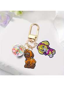 Paw Patrol 汪汪队立大功卡通人物钥匙扣，包含Chase、Tracker、Tuck、Ella、Skye等角色，时尚便捷，可用作包包、车钥匙等的纪念挂件，也适合作为装饰道具、节日派对小礼物、收藏和收纳用品。 - 彩色 - 查看 8