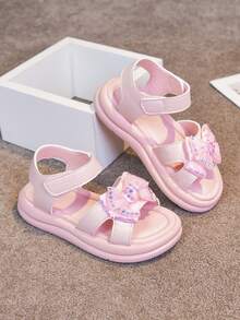 New Bow Princess Style Sandals, Infant/Toddler/Kids Sandals, Versatile Children Shoes For Outdoor Wear