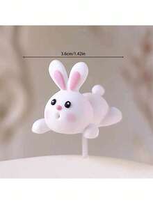 30pcs Or 1pc Rabbit Cake Toppers, Vine Wooden Door Cottage Mushroom Caterpillar Cute Bunny Birthday Cake Inserts, Butterfly Daisy Cake Decoration Inserts, Suitable For Fairy Tale Theme Cake Decoration, Suitable For Babyshower Birthday Party Cake Decoration(Rabbits, Butterflies, Houses, Flowers, Etc., Should Not Come Into Direct Contact With The Cake; Please Use Them With A Stick.) - Multicolor - View 8