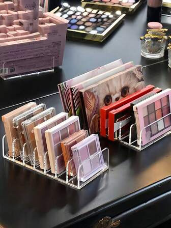 2/1 Pc Eye Shadow Tray Storage Box, Simple Design, Suitable For Storing Eye Shadow Tray, Lipstick, Nail Polish, In Dressing Table, Bedroom, Drawer, Christmas Gifts