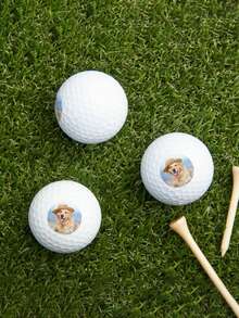 1pc Customized Photo Golf Ball, Personalized Golf Ball, Men's Customized Photo & Name Golf Ball, Couples Customized Photo Golf Ball, Personalized Face Golf Ball, Can Be Customized As Valentine's Day Gift, Funny Men's Golf Ball, Exquisite Customized Gift Suitable For Him/Her, Dad, Mom, Friends, Grandpa, Unique Father's Day Gift, Housewarming, Elegant Living, Artistic Living - Multicolor - View 4