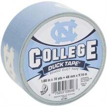 Duck Brand 240267 - Cinta adhesiva con logotipo de la Universidad de , 1.88 pulgadas por 10 yardas, rollo único(North Carolina) - Multicolor - Ver 1