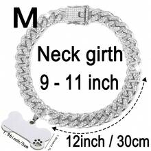 1 pièce Collier à chaîne pour chien, 1,3 cm de large, style hip-hop avec étiquette, accessoire de collier pour animaux de compagnie, cadeau pour chiens petits/moyens/grands, cadeau d'anniversaire pour animaux de compagnie - Multicolore - Voir 17