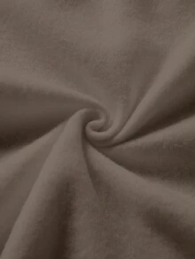 女士时尚百搭卡通熊图案印花连帽运动衫，长袖，秋冬季，长袖上衣 - 灰色 - 查看 7