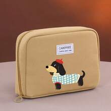 1Pc Cartoon Dachshund Print Pattern Compact Travel Medicine Organizer - Family Medicine Bag, Travel Portable Small Medicine Bag, Medical First Aid Kit,Odorless, Portable First Aid Kit For Home & Business Trips Pill Box Pill Case Pill Containers Hospital Bag Medicine Storage Bag Travel Essential Cruise Essentials Holiday Essential - Multicolor - View 12