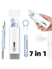 20 In 1 Cleaner Kit,7 In 1, Multifunctional Cleaner Kit For Electronic Devices, 2 In 1, Keyboard Cleaning Brush, Headphones Cleaner Kit For AirPods, Multi-Tool For Cleaning Laptop, Earbuds, Camera, Cellphones - White - View 5