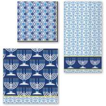 Home Range - Servilletas, Casual, PLEASE USE gold, GUEST NAPKINS, 1, 16(LUNCH NAPKINS Festival of Lights blue) - Multicolor - Ver 3