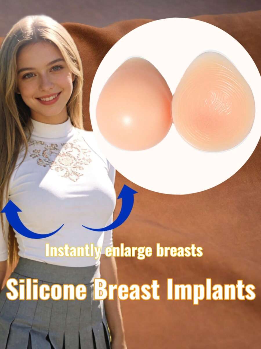 زوج من أشكال السيليكونية الناعمة والواقعية والأنيقة على شكل قطرة ماء، مناسبة للتمارين الخفيفة، إعادة بناء بعد استئصاله، مقاومة للماء، صديقة للبشرة، بروتيزات متينة، قابلة للغسل باليد - بيج - مشاهدة 1