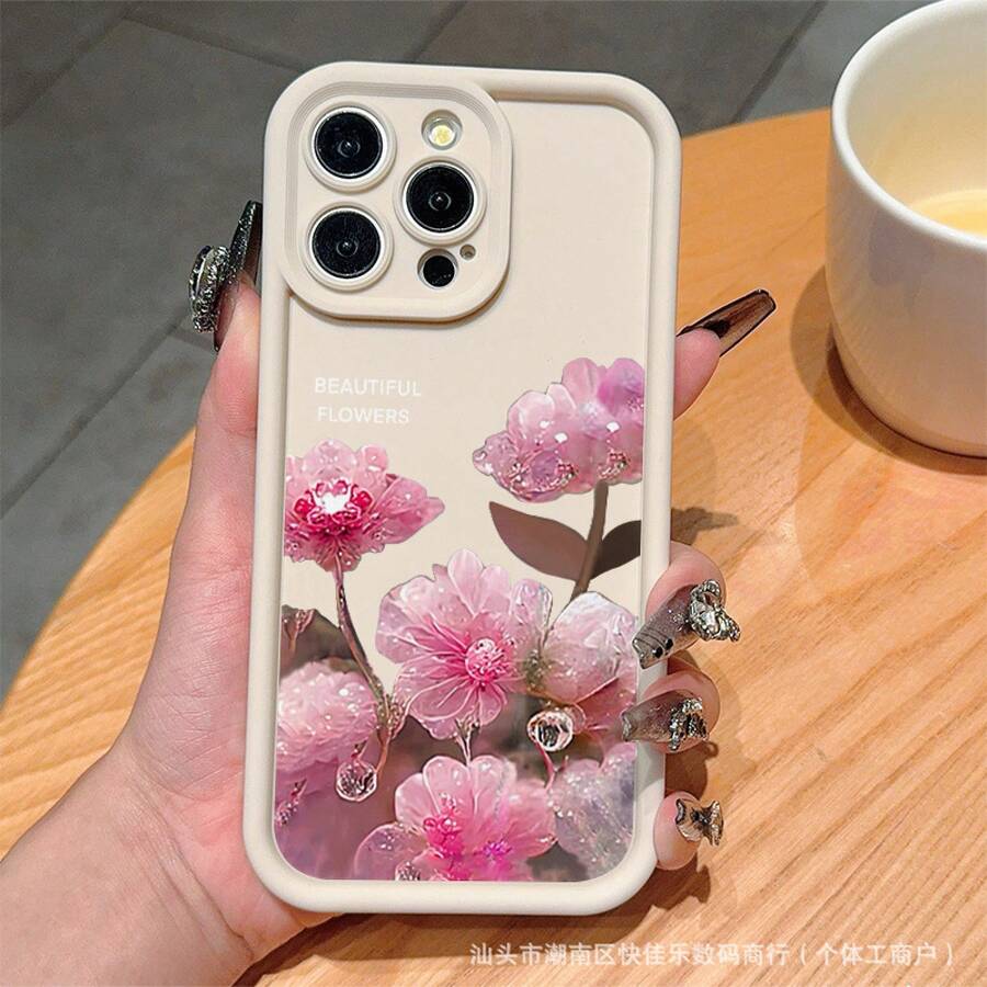 Funda de Teléfono con Diseño Floral Único para iPhone 16 Pro Max, Compatible con Apple 11 a 15. - Multicolor - Ver 1