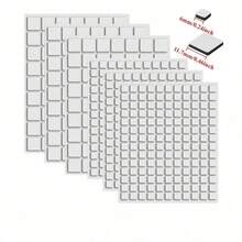 6张/651片高密度泡沫双面胶方块，黑白两色 - 易撕3D双面胶，永久粘性，适用于立体贺卡和多层工艺品，为作品增添立体感 - 彩色 - 查看 2