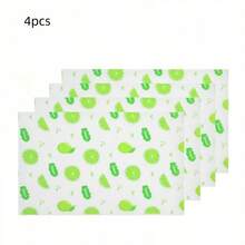 4pcs Waterproof Refrigerator Liners - Moisture-Proof, Non-Slip, Washable, Reusable, EVA Material, Novel Lemon Pattern, Suitable For Refrigerator And Kitchen Decoration, Refrigerator Liners, Drawer Mats, Shoe Cabinet Mats, Cabinet Mats - 4 Items - View 10