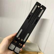 Single-Fork Foldable Laptop Stand, Adjustable Height Cooling Pad Holder, Suitable For All Laptops, Made Of ABS - 黑色 - 查看 6