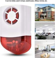 Sirena Inalámbrica, Sirena Inalámbrica para Exteriores para el de Alarma WiFi Alarma de  Acústico-óptica() - 433 millones - Ver 5