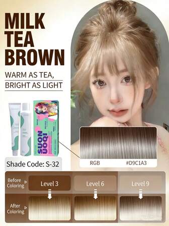 专业永久性覆盆子红染发剂套装 – 持久亮丽的沙龙级染发效果，男女皆宜，100% 遮盖白发，防褪色配方，居家轻松使用（色号：S-45，2 支装）“畅销款 自然黑 奶茶棕 咖啡棕 粉棕