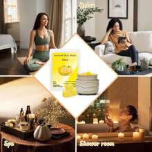 香氛蜡烛蜡块，适用于蜡烛加热器，Scentsy香氛蜡烛蜡，葡萄柚、薰衣草、香草、茉莉、玫瑰、风铃、柠檬、蔓越莓，生日、母亲节、感恩节、情人节、婚礼香氛蜡烛礼品 - 彩色 - 查看 8