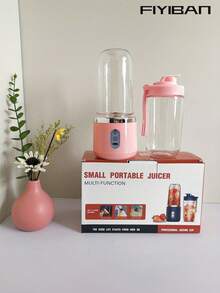 FIYIBAN 1pc Portable Mini Rechargeable Juicer Cup, Multi-Function Juice Blender, Shake Cup - Double Cup - View 10