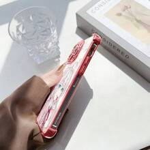 Fundas para Teléfono de Chica Anime Kawaii Alya para 16 15 14 13 12 11 Pro X XR XSMAX 8 31 Plus, Cubierta Trasera Suave y Transparente Anticaída17  17promax - Rosa - Ver 3
