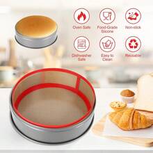 Bộ 2/6 tấm lót nướng silicon chống dính tái sử dụng - Chịu nhiệt, thích hợp cho bánh quy, bánh macaron, bánh mì, bánh ngọt, giúp bánh không bị dính mép, bảo vệ thành và đáy bánh, dụng cụ nướng bánh phô mai, macaron, pizza. - Nhiều màu - Xem 3