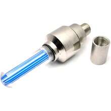 Luz LED De Tapa De Válvula De Neumático, Tapa De Válvula De Neumático De Rueda De Bicicleta, Luz Luminosa, Tapas De Válvula De Boquilla De Neumático, Lámpara para Bicicleta De Montaña (Azul) - 1 - Ver 1
