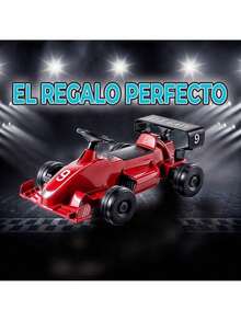 Auto de Carreras Montable Eléctrico con Sonido, Luces de Freno y Control Remoto  Carga Rápida, Ideal para Niños - Amarillo - Ver 6