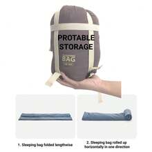 Outdoor Sleeping Bag, Ultralight Blanket Sleeping Bag With Anti-Snag Zipper, Compact Summer Sleeping Bag For Adults, For Outdoor Hiking, Backpacking, Bikepacking And Travel - Travel Sleeping Bag, Sleeping Bag Liner, Inlay Ideal For Backpacking, Hostels And Mountain Huts - 霧霾藍 - 查看 4