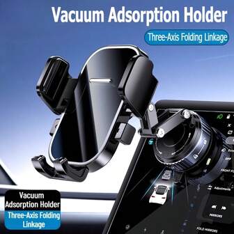  Supporto per telefono auto LCARS, stile ventosa da vuoto, supporto rotante dedicato per cruscotto e console centrale dell'auto, rotazione multi-angolo, uso orizzontale e verticale