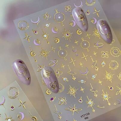 1 pieza Pegatinas de arte de uñas 5D con relieve de lámina de plata autoadhesivas - Adecuado para el cuidado de uñas y accesorios de uñas de niñas y mujeres - Otoño/Invierno, Navidad, Arte de uñas de festivales, Adecuado para salones de uñas en el hogar y suministros de uñas