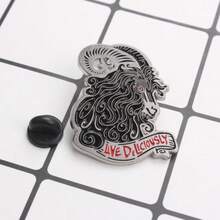 Avant-Garde Retro Mystic Ram Pin: Gothic Occult Badge, Specially Made For Bags, Denim, And Mystical Enthusiasts | A Must-Have Witch Accessory, Perfect For Cosplay And Enhancing Everyday Outfits - Nhiều màu - Xem 2