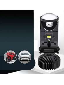 2 piezas Bombillas LED para faros de coche de 30000 lúmenes H4, luz blanca de 6000K - Negro - Ver 3