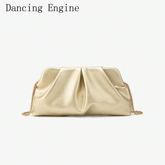 Dancing Engine 钱包和手提包 奢华设计师单肩包 PU 皮革晚装手拿包 钱包 女士包