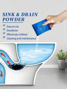 5 Packs Powerful Drain Clog Remover, Effective For Clearing Clogged Sinks And Pipes In Kitchen And Bathroom, Removes Hair, Grease And Food Debris - one-size - View 4
