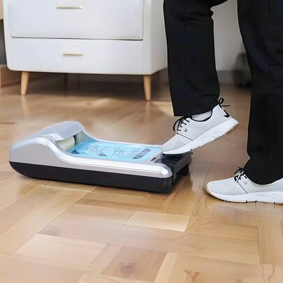 Máquina dispensadora automática de cubrezapatos desechable, compatible con tallas hasta 11 de EE. UU.