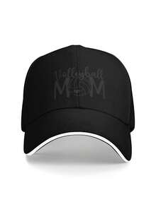 Baseball Cap For Men And Women Volleyball Mom Dad Hat Adjustable Original Classic Low Profile Sports Hat - màu đen - Xem 1