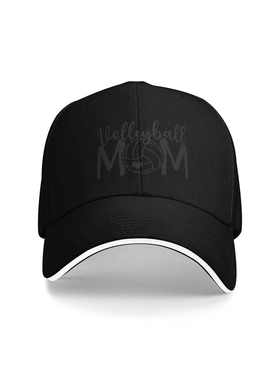 Baseball Cap For Men And Women Volleyball Mom Dad Hat Adjustable Original Classic Low Profile Sports Hat - màu đen - Xem 1