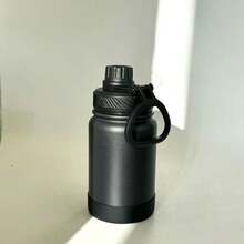 1 pieza Botella de agua aislada de acero inoxidable de 400ml, termo de doble pared a prueba de fugas, ideal para actividades al aire libre, taza térmica, botella, adecuada para viajes, gimnasio, actividades al aire regalos - 400 ml - Ver 12