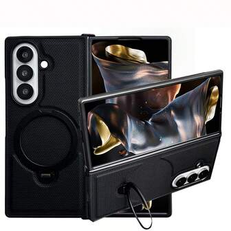 keshengtai Étui de téléphone à support magnétique en cuir PU pour Samsung Galaxy Z Fold 7 6 5 4 3 5G