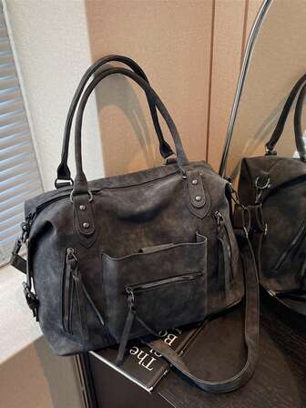 女士通勤大号手提包，新款时尚高端多功能单肩包，大容量斜挎包