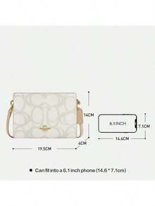 Túi đeo chéo nữ COACH CBL93 IMIVO màu trắng ngà, chất liệu canvas, kiểu dáng thanh lịch, logo vàng, thích hợp cho nữ, phù hợp với mọi dịp lễ hội. - Màu trắng ngà - Xem 6