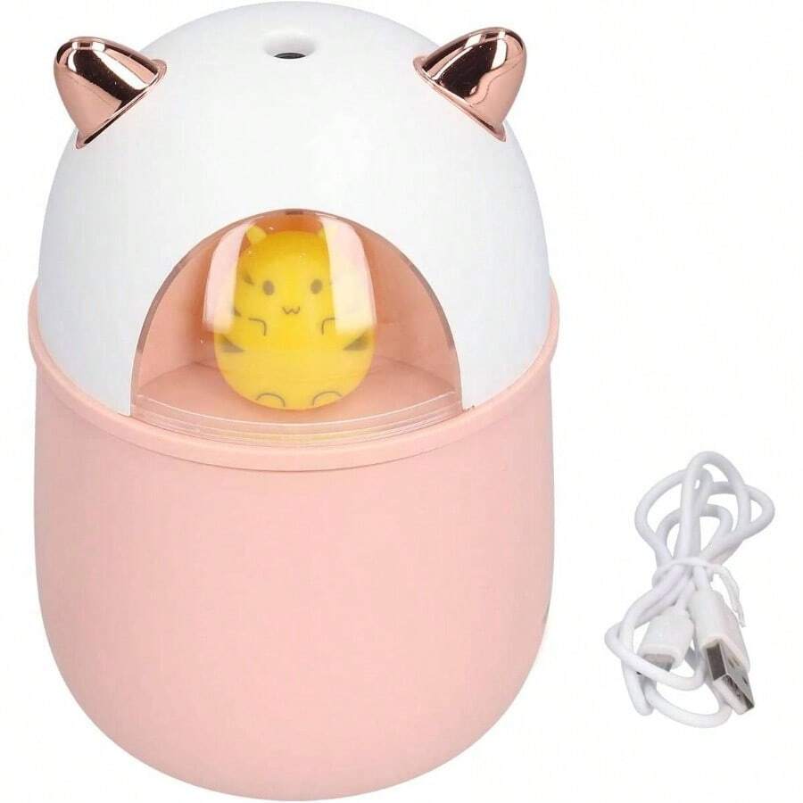 Humidifier Silencioso Porttil 300ml Gran Capacidad Luces de Ambiente Humidificador de Escritorio para Hogar Oficina - inicial - Ver 1