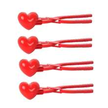 Heart-Shaped Snowball Tongs (Red) 34cm - Outdoor Snow Modeling Tool For Family Fun During The Holidays | Durable Plastic Heart-Shaped Snowball Tongs For Children And Adults - 紅色 - 查看 13