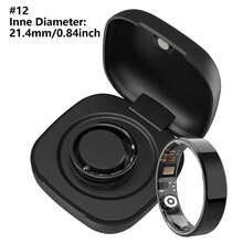 Smart Rings,Fashionable Adult Multifunctional Ring With With Charging Case & Gesture Brush Video, Men's And Women's Smart Ring, IP68 Waterproof, Multi Sport Mode, Fitness Tracker Remote Camera Couple Ring Smart Wearable Ring, Wireless Connection