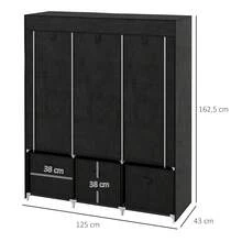 Portable Closets - Black - View 3