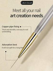 1 قطعة/4 قطع مجموعة فرش تحديد الأظافر، ألياف نايلون طويلة جداً وماصة بشكل عالي. فرش تحديد الأظافر ناعمة ومرنة، سهلة المسك، خالية من الروائح، مناسبة لأنماط الأظافر الناعمة والتصاميم الرقيقة، يمكن استخدامها للتحديد والتلوين والتظليل وغيرها. قابلة للاستخدام في الشبكات والفرنسية وفن الأظافر والأومبري وأنماط الأظافر المختلفة.